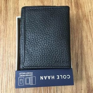 Cole Haan Accessories - COLE HAAN Pebbled Leather Front Pocket Wallet Cole Haan Accessories - COLE HAAN Pebbled Leather Front Pocket Wallet